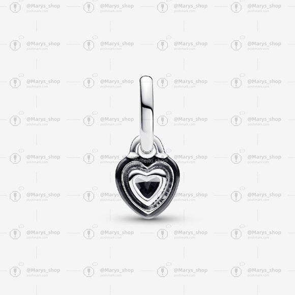 Pandora ME Black Chakra Heart Mini Dangle Charm - Picture 2 of 6
